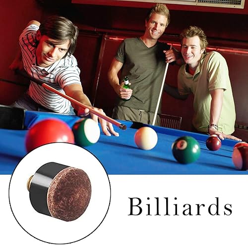 20 punte da biliardo, 10 mm, punta da biliardo in legno a vite in metallo per Snooker Changement - Ysert