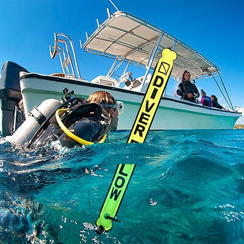 Essentall - Boa di sicurezza per immersioni subacquee ad alta visibilità, boa di segnalazione per sub gonfiabile, boa di sicurezza per immersioni ad alta visibilità - Ysert