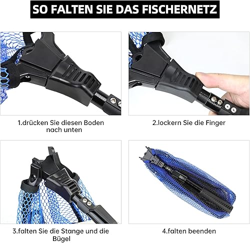 Retino da pesca, retino da pesca, retino da pesca, rete in nylon durevole, accessorio da pesca per adulti - Ysert