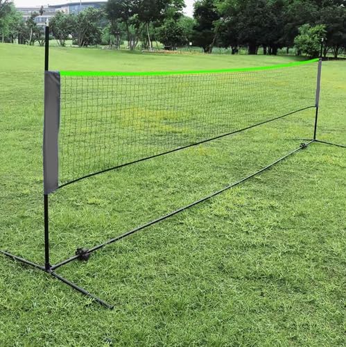 Rete da pallavolo Professionale Rete da Giardino con Pali Altezza regolabile altezza massima 255 cm rete Portatile per Bambini e Adulti Da beach volley, beach soccer, racchettoni, beach tennis - Ysert