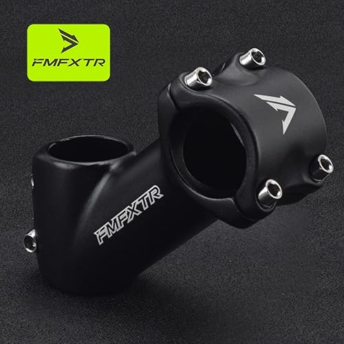 FOMTOR Attacco manubrio per bicicletta, 31,8 mm, 45 gradi, per mountain bike, BMX, MTB, bici da strada, 90 mm, nero - Ysert