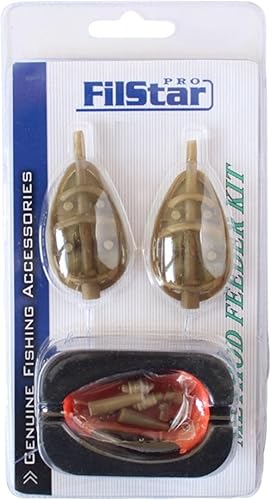 Inline Method Feeder Kit 2 x 20g e Modulo - Feeder Pesca per Pellet & Boiles - Pasturatore Pesca Fondo - Pasturatori Feeder - Pesca Carpa - Kit Carpfishing Completo - Carp Fishing Set - Ysert