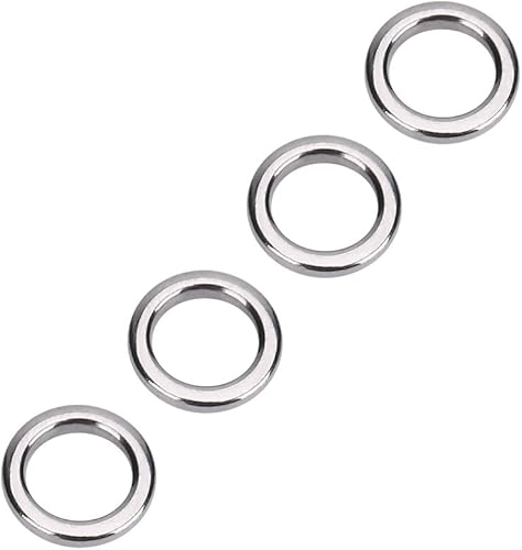 Anelli Split da Pesca Anelli in Acciaio Inox Heavy Duty Esche da Pesca Anello Catena Connettore per Pesca All'Aperto - 50 Pezzi - Ysert