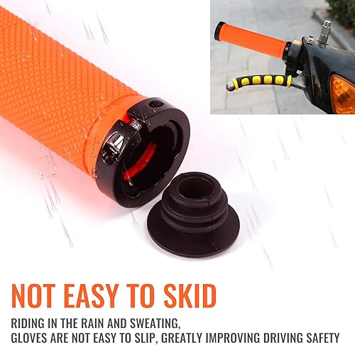 1 paio di manopole per manubrio bici BMX arancione - Ysert