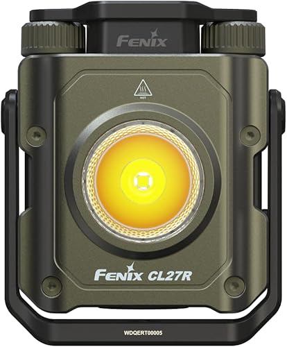 fenix CL27R Lanterna ricaricabile multi fascio | 1600 lumen | 180 m | 285 ore max | Modalità luce rossa | Regolazione continua della temperatura del colore e della luminosità | Manico magnetico a 360° - Ysert