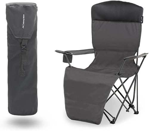 qeedo Johnny Relax Sedia Campeggio Pieghevole (105 kg), poggiapiedi, portabevande - Ysert