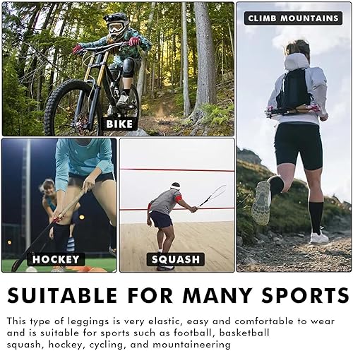 6 Pizze di Calzettoni Parastinchi Anti-Scivolo per Calcio – Alta Qualità, per Bambini e Adulti, Nero - Ysert