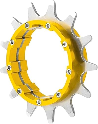 Kit di conversione Bici a velocità Singola Cassetta per Bici a velocità Singola 12T e distanziali Extra per Una Facile conversione al Cambio a velocità Singola - Ysert