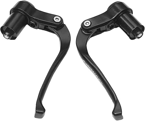 2X Leve del Freno a Bicicletta, Accessorio TT 'estremità a Barra, Barra a Alluminio Nera per Il Triathlon Bici - Ysert