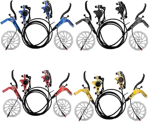 Oniissy eBike Set freno a disco idraulico per bici elettrica, leva del freno a disco idraulica elettrica, leva del freno a disco elettrica (dorata) - Ysert