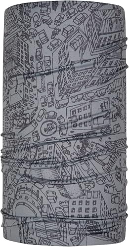 Tucano Urbano Basset Air-City, Collare A Tubo Multiuso con Maschera Antismog Integrata Unisex-Adulto, Nero, Taglia Unica - Ysert