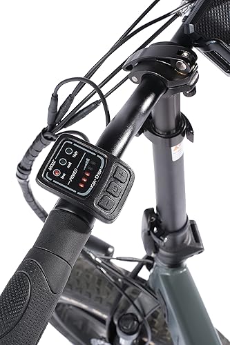 Orso Ita99, Bicicletta Elettrica Ripiegabile Unisex Adulto, Nero, 175.5 x 130.5 x 30.5 Cm - Ysert