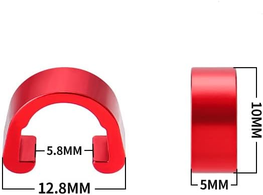 Bicicletta C-Clip Morsetti 10pcs Cavo Freno Fibbia In Lega di Alluminio Alloggiamento Tubo Guida per MTB Mountain Road Bicicletta - Ysert