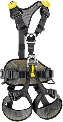 PETZL Avao Bod 1, Imbracature da Arrampicata Unisex-Adulto, Nero/Giallo - Ysert