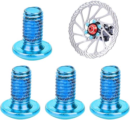 Alomejor 12pezzi Viti Disco Freno Bici Viti Freno Bulloni del Rotore del Freno a Disco della Bici T25 Robusto Viti a Testa per Ciclismo(Blu) - Ysert
