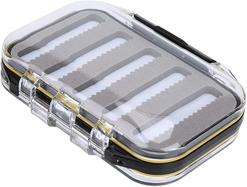 Scatola per la Pesca a Mosca, Scatola per Mosche a Doppia Faccia Impermeabile Scatola per Esche per la Pesca a Mosca Trasparente Facile da impugnare Leggera - Ysert