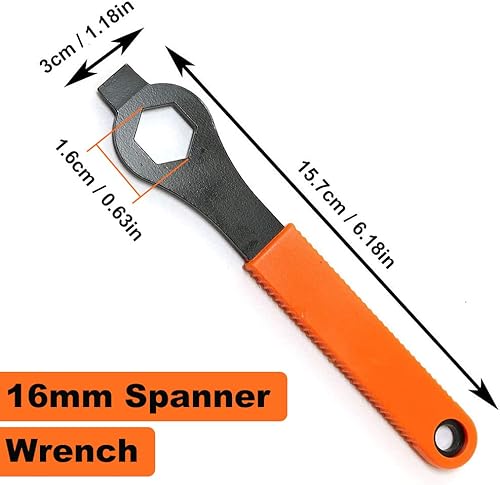 Estrattore Pedivella Bici, Estrattore Movimento Centrale Bici&Rimozione del Movimento Centrale e Chiave Inglese- Kit Attrezzi Bici, Estrattore Manovella Bici Kit di Attrezzi per la Riparazione di Bici - Ysert