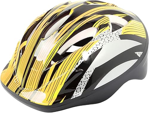 Casco da bicicletta per bambini, leggero, sicuro e infrangibile, casco da bicicletta, per bambini e ragazzi e ragazze, sicuro e confortevole, regolabile 53 – 55 cm (da 3 – 8 anni) - Ysert