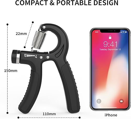 PROIRON Hand Grip, Avambracci Attrezzi con Resistenza 5-60KG per Allenamento della Forza e Recupero di Lesioni alla Mano - Ysert