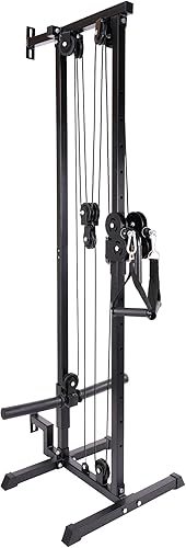 BalanceFrom Tricep Press Down Cable Attachment, LAT Pulldown Attachment, Weight Machine Accessories, V Handle with Rotation, Tricep Rope, Rotating Bar, V-Shaped Bar - Ysert