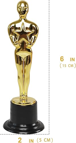 Niejgay Set di 24 statuette di trofei in plastica premio per i favori di festa, premio scolastico, premio di festa - Ysert