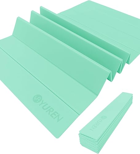 Tappetino Yoga Pieghevole 195×90cm TPE 10mm Spesso Tappetino Palestra Antiscivolo per Casa Tappetino Pilates Impacchettabile per L'allenamento Campeggio Viaggio - Ysert