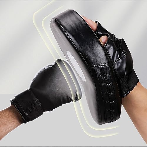 Guanti da Boxe, Guanti da Allenamento Target per Kickboxing, Muay Thai, Uomini e Donne, Nero - Ysert