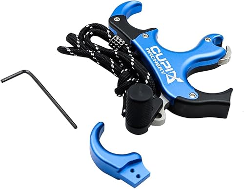 Sarini Ausili Rilascio Arco 4 Dita Pollice ruotabile 360° Lega Alluminio Arco puleggia composita - Ysert