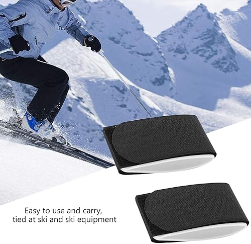 Cinghie da Sci, Cinghie di Fissaggio per Sci Design con Gancio e Anello Fascette da Sci Cravatte da Sci Snowboard Cinturino in Nylon Accessorio da Snowboard Progettato per - Ysert