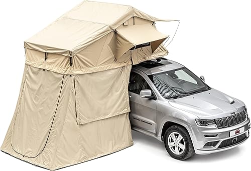 Tenda da campeggio con vestibolo per 2 persone + materasso - comoda e mobile, ideale per escursioni complete di scale telescopica, tasche per accessori e zanzariere | Impermeabile - Ysert