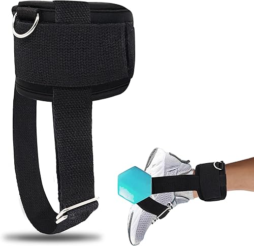 Monkey-Feet - Supporto per manubri e cavigliere, peso regolabile, per macchine con cavi, piedi di scimmia, supporto per manubri, cavigliere, contraccolpi alle gambe, 1 pac, nero - Ysert