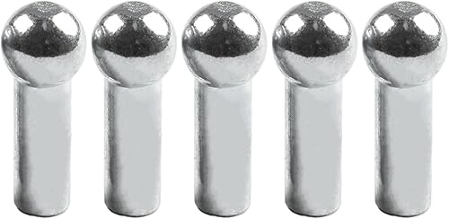 5 terminali a sfera per cavi per filo di acciaio, antenna, filo stendibiancheria, accessori di ricambio per cavi di casa e palestra (6 mm) - Ysert
