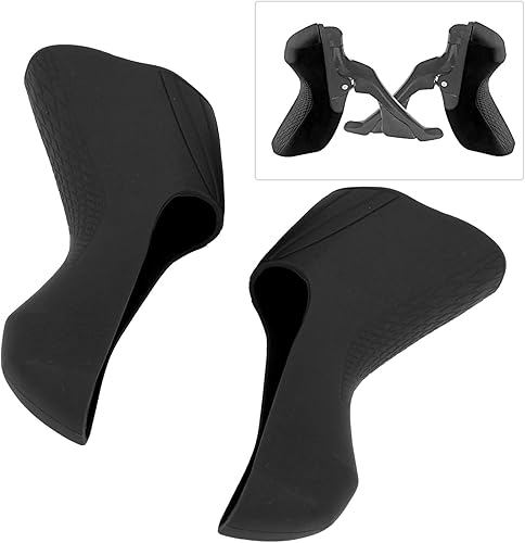 Comandi per bici da strada Accessori per coperture in silicone R7000 R8000 Copri leve freno per leve del cambio Cappuccio Elevata robustezza per bici da strada(black) - Ysert