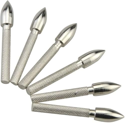 AMEYXGS 24pcs Punte di Freccia 60/80/100Grain Broadheads Freccia del Punto Target per Le Riprese - Ysert