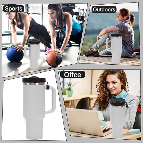 Stanley Cup - 2 coperchi di ricambio per Stanley Cup a prova di perdite, riutilizzabili (rosa) - Ysert