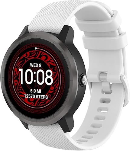 20mm Quick Release Cinturino Compatibile per Garmin Vivoactive 5/3/3 Music, Venu/Venu 2 Plus, Venu Sq/Sq Music/Sq 2/Sq 2 Music, Donna Uomo Regolabile Braccialetto per Vivomove 3/Sport/Style - Ysert