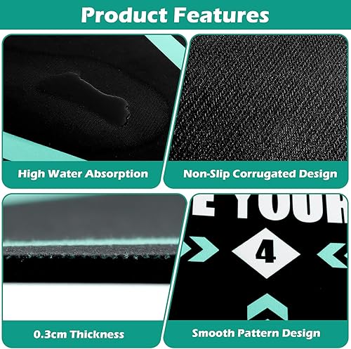 Tappetino da Calcio Antiscivolo,60x90cm Allenamento per Calcetto Antiscivolo, Tappetino da Calcio per Dribbling,Regali per Gli Amanti del Calcio - Ysert