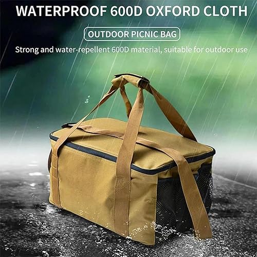 Borse Da Trasporto Da Campeggio - Borsa Per Attrezzatura Da Esterno, Attrezzatura Da Campeggio Con Zaino In Spalla | Organizzatori Per Stoviglie Da Picnic Per Il Trasporto All'aperto, Borsa Impermeabi - Ysert