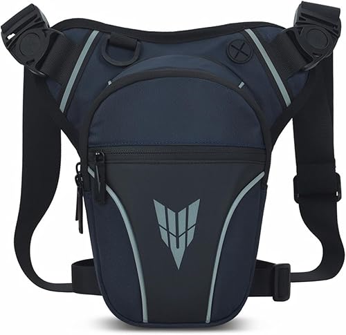 Marsupio da Gamba per Moto Oxford,Marsupio da Gamba per Moto Impermeabile,Marsupio Sportivo da Gamba con Multitasche, Uomo Donna per Viaggio Campeggio Trekking Outdoor Escursionismo Ciclismo - Ysert