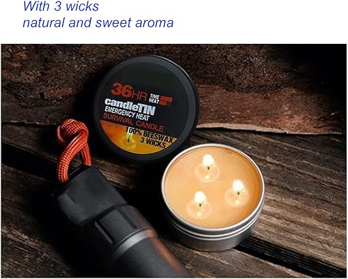 3 StoppiniCandele Alla Citronella da Esterno con Coperchio, Candela di Emergenza per Barbecue da Campeggio, Candela di Sopravvivenza di 36 Ore Other Collectibles - Ysert