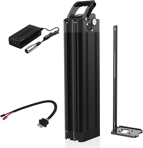 Silver Fish Batteria E-Bike da 36V 15AH Batteria per Bici Pieghevole e Biciclette Elettriche, con Caricabatterie USB (Nero-YM04-36V15AH) - Ysert