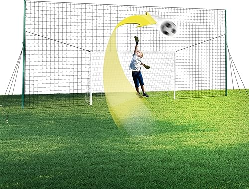 Porta da calcio con rete e rebounder - Attrezzatura da allenamento per giardino, tutto-in-uno - Ysert