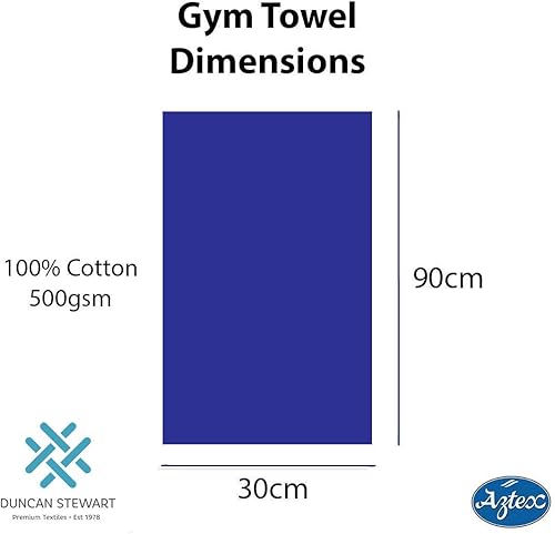 Asciugamano da Palestra Deluxe 100% Cotone, 30 x 90 cm - Ardesia - Ysert