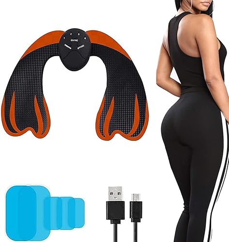 Glutei Elettrostimolatore Muscolare Elettronico Natica Trainer, EMS Glutei Allenatore con USB Ricaricabile, 6 modalità e 9 Livelli di Intensità, per Glutei, Allenamento Gambe - Ysert