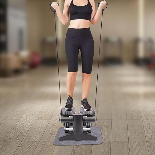 Mini Stepper Machine Stepper Fitness Stepper Fitness Appartamento Altezza Regolabile con Display a LED e Fascia di Resistenza Attrezzature Fitness,Ideale per la casa, appartamento,Palestra - Ysert