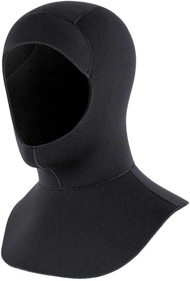 Cappuccio da snorkeling realizzato in neoprene, mantiene la testa calda mentre ti godi il (S/M 3 mm nero) - Ysert