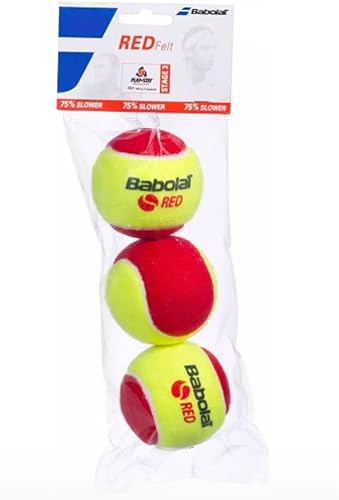 Babolat Red Felt X3, Palla Unisex – Adulto, Giallo, Taglia Unica - Ysert