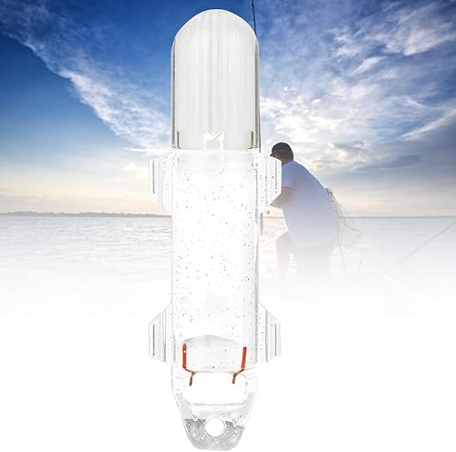 Mini Esca Subacquea alimentata da Batteria incorporata La profondit¨¤ Subacquea Leggera pu¨° Raggiungere Fino a 1000 m Realizzato con Materiali di qualit¨¤, per la Pesca dei(White) - Ysert