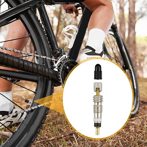 Set di 20 valvole francesi Presta, adattatore per valvola per bicicletta con chiave, inserto per valvola di ricambio per bicicletta, valvola per rimozione pneumatici, vite valvola, tappi per valvole - Ysert