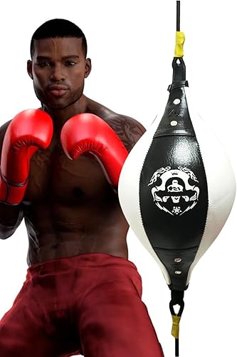 Sacco da boxe a doppia estremità, per adulti, antistress, per adolescenti e adulti, attrezzatura per il fitness e la boxe, per allenamento a casa - Ysert